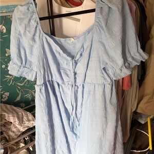 Sky Blue Ruffle Dress